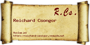 Reichard Csongor névjegykártya