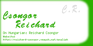 csongor reichard business card